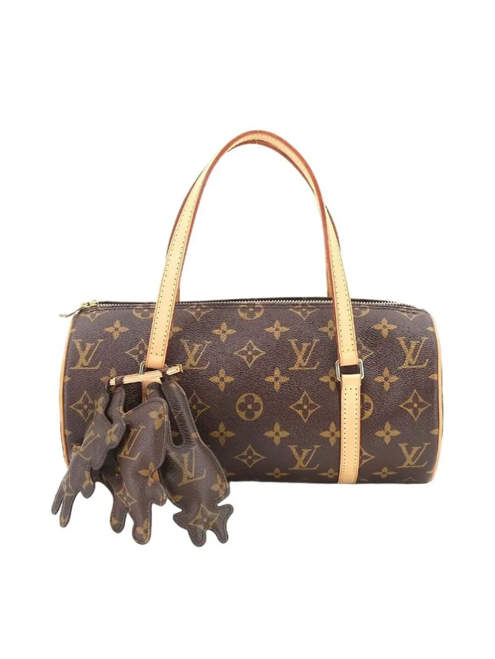 Louis Vuitton Monogram Comme Des Garcons Papillon 26 Hand Bag Gold